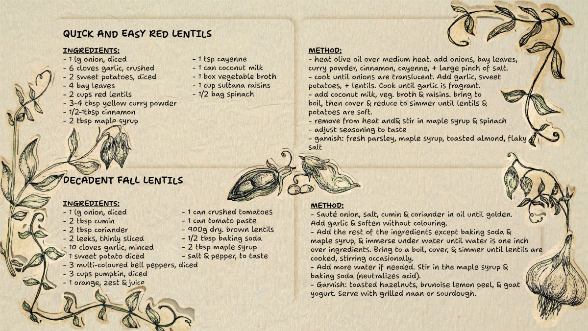 Lentils and the Ethics of Feeding Oneself